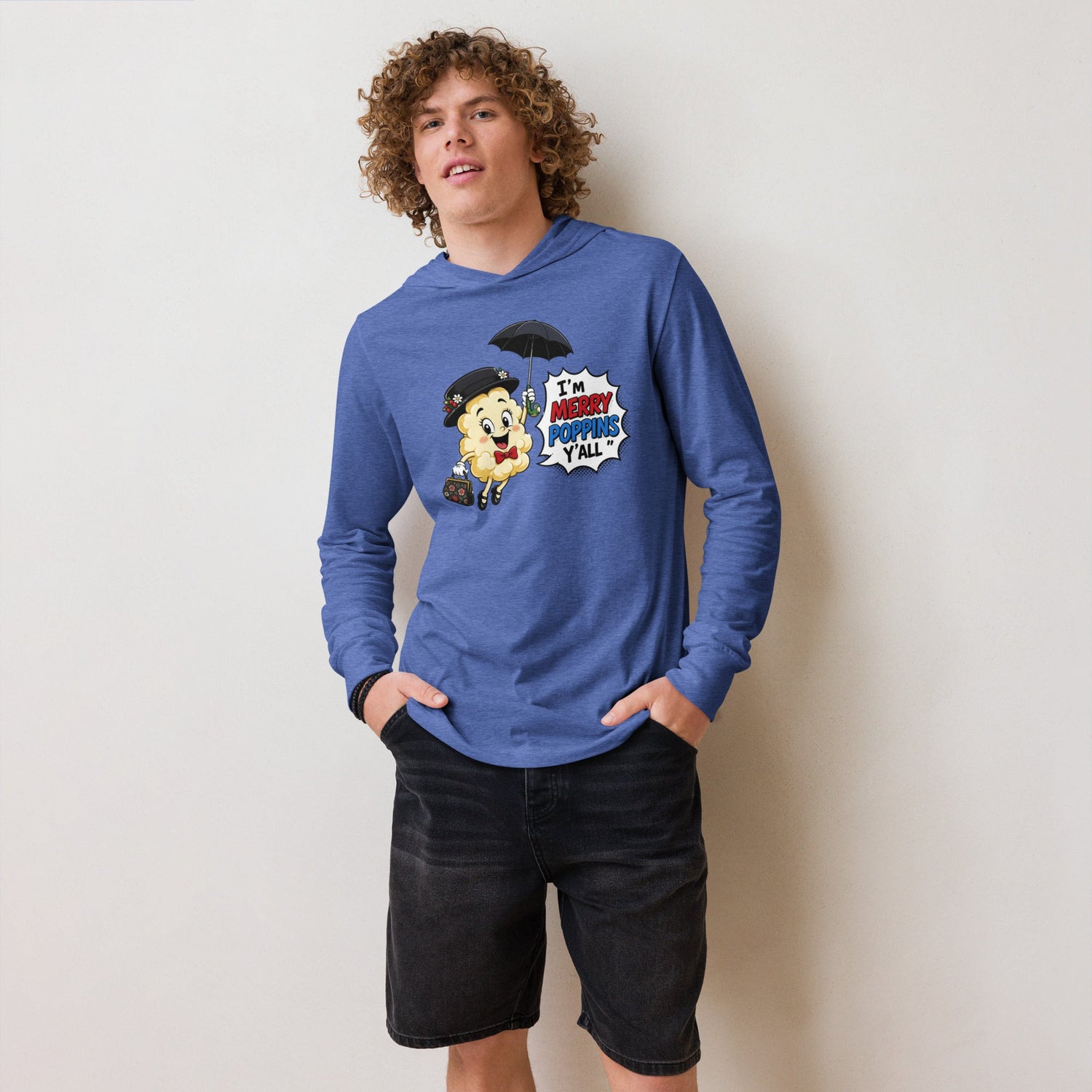 unisex blue hoodie