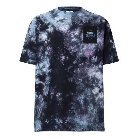 Product mockup motivational tie-dye shirt front view